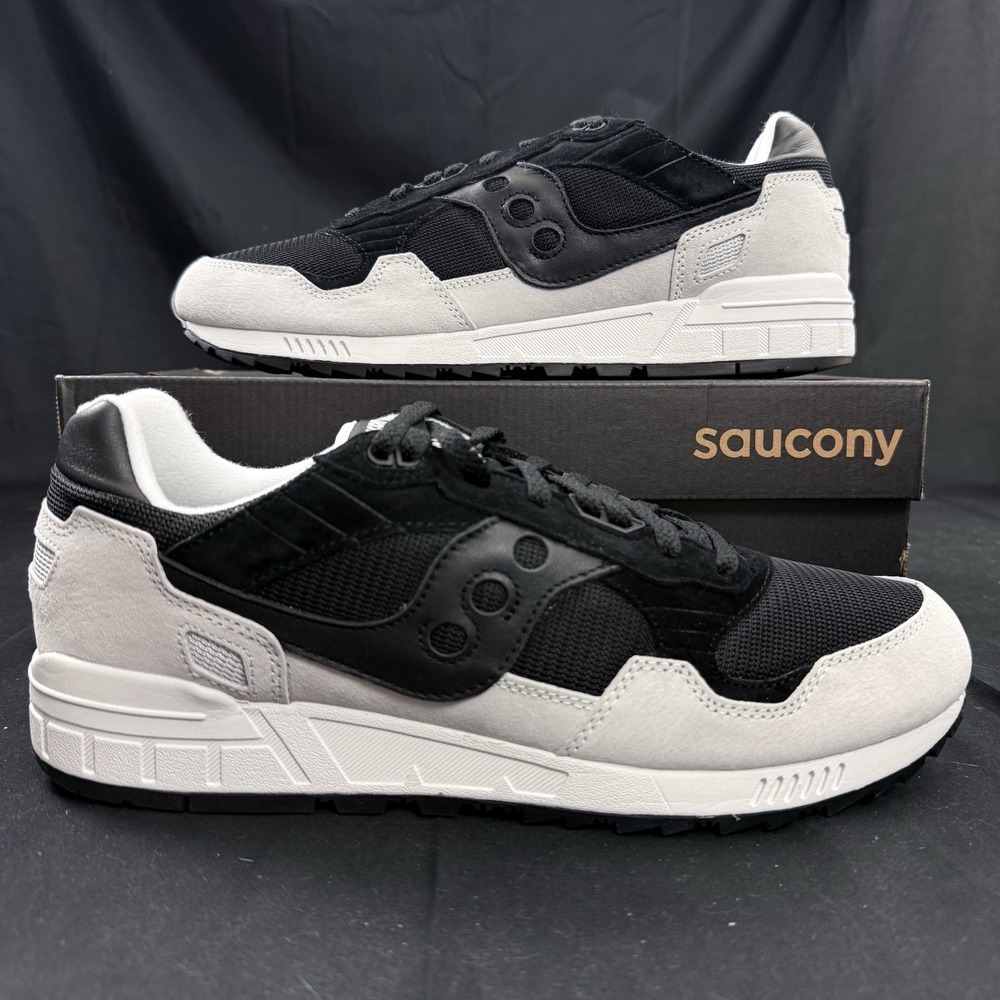 Mens Size 13 Saucony Shadow 5000 Black Grey Shoes Sneakers S70665-76 NEW